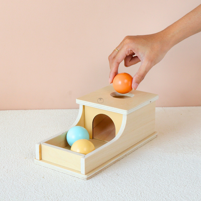 KYOU Basic Montessori Object Permanance Box Ball Drop