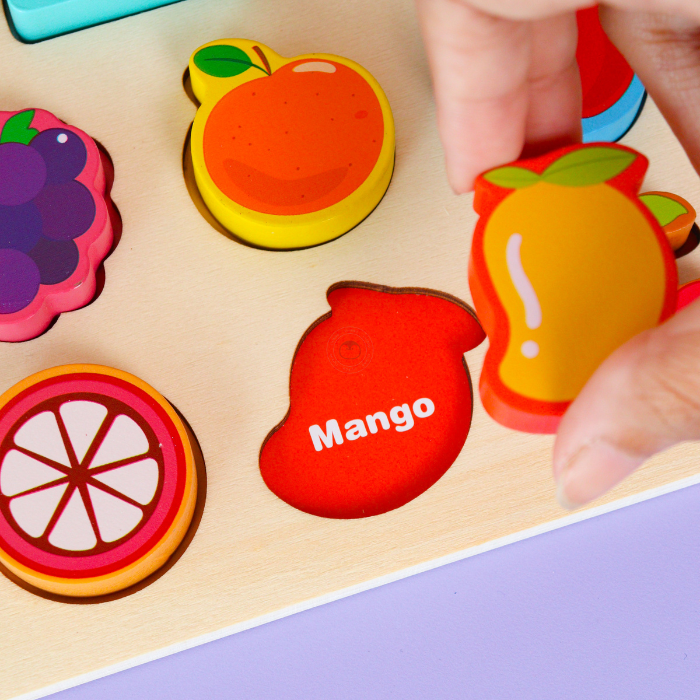 AIKA Multifunction Puzzle Board 6 IN 1 - Mainan Puzzle Kayu by Liliboo