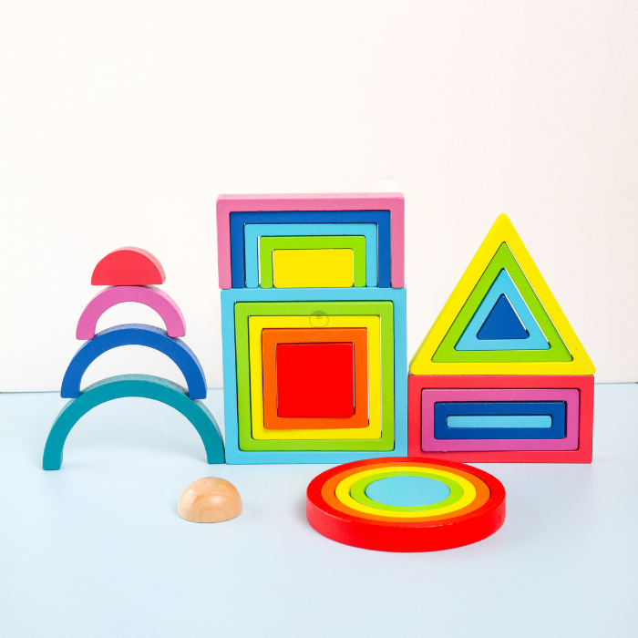 CHIE Rainbow Stacking Blocks - Mainan Balok Susun by Liliboo