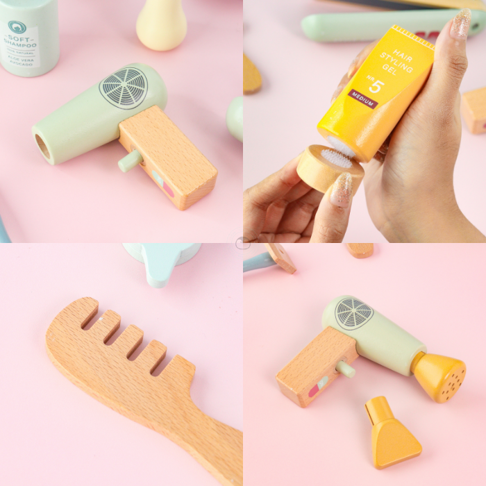 CLIP Hairstylist Set Pretend Play - Mainan Pretend Play by Liliboo