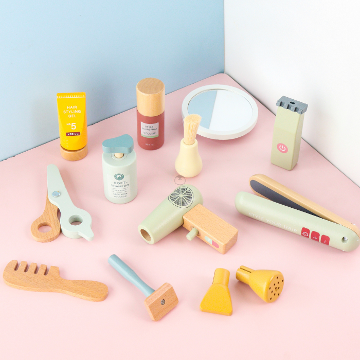 CLIP Hairstylist Set Pretend Play - Mainan Pretend Play by Liliboo