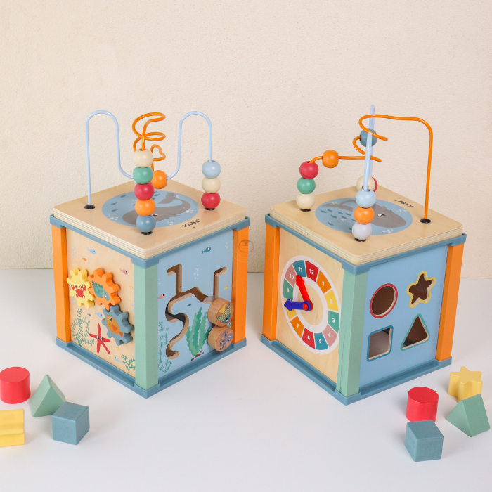 ETSU Activity Cube 5 In 1 - Mainan Activity Cube & Busy Board by Liliboo