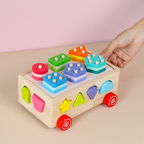 ETSU Shape Sorter Wagon 3in1 - Mainan Activity Cube & Busy Board by Liliboo