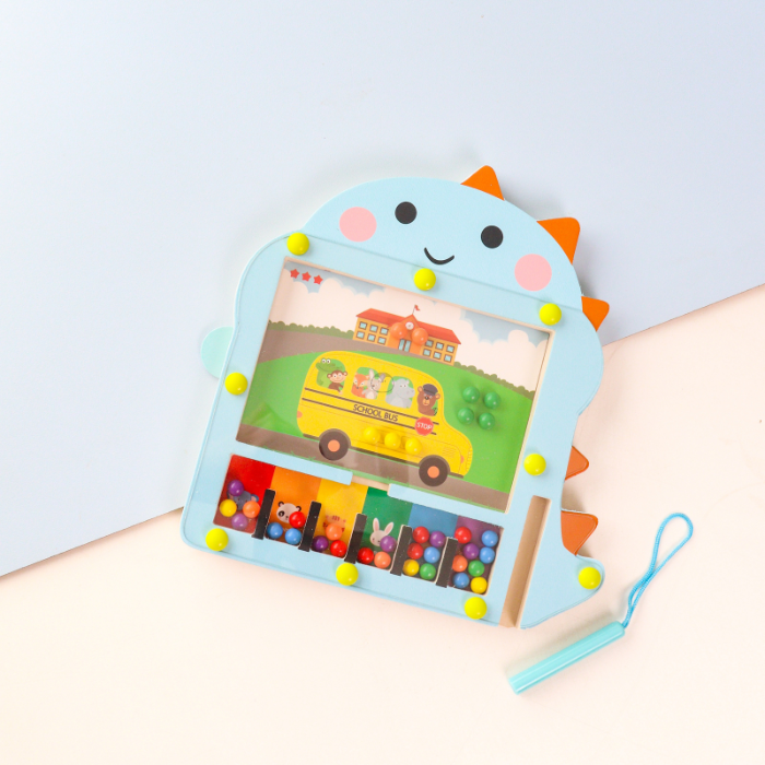 FUJI Magnetic Drawing Coloring Board Dino - Mainan Kenali Warna & Bentuk by Liliboo