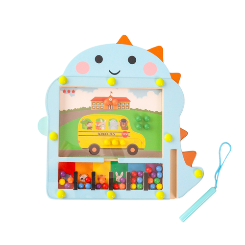 FUJI Magnetic Drawing Coloring Board Dino - Mainan Kenali Warna & Bentuk by Liliboo