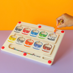 FUJI Magnetic Maze Board Color Number - Mainan Kenali Warna & Bentuk by Liliboo