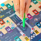 FUJI Magnetic Maze Board Zoo Parking Lot - Mainan Puzzle Magnetic by Liliboo