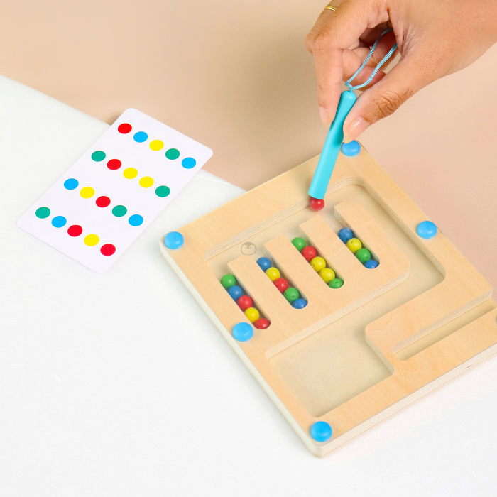 FUJI Mini Magnetic Color Matching Game Maze Board - Mainan Kenali Warna & Bentuk by Liliboo