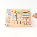 HARU Busy Board Animal Farm 7 in 1 - Mainan Activity Cube & Busy Board by Liliboo
