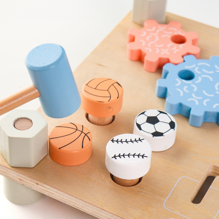 HARU Busy Board Animal Farm 7 in 1 - Mainan Activity Cube & Busy Board by Liliboo
