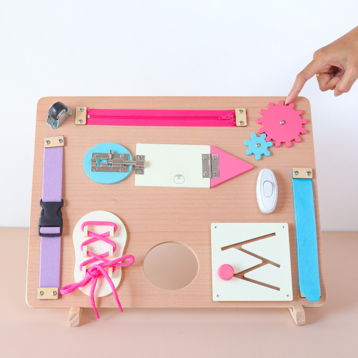 HARU Tracing Busy Board - Mainan Activity Cube & Busy Board by Liliboo
