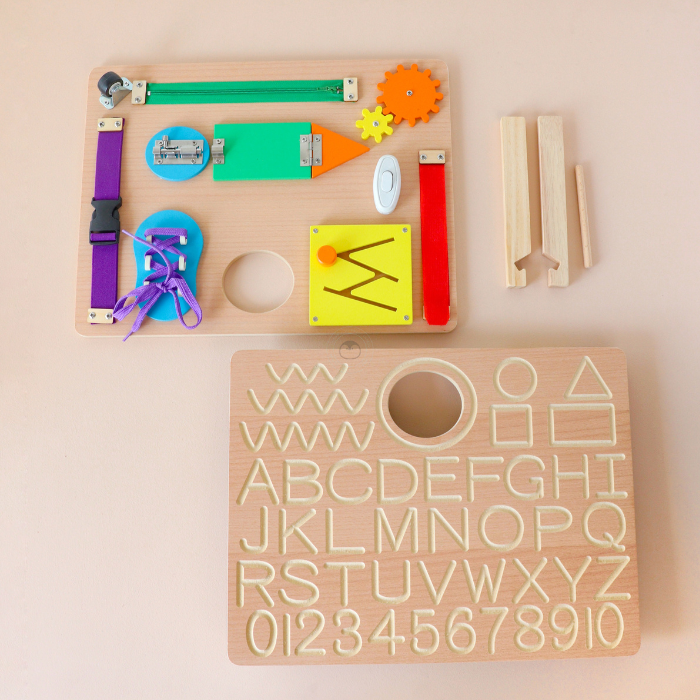 HARU Tracing Busy Board - Mainan Activity Cube & Busy Board by Liliboo
