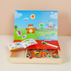 HIRO Magnetic Puzzle Board Farm - Mainan Puzzle Magnetic by Liliboo