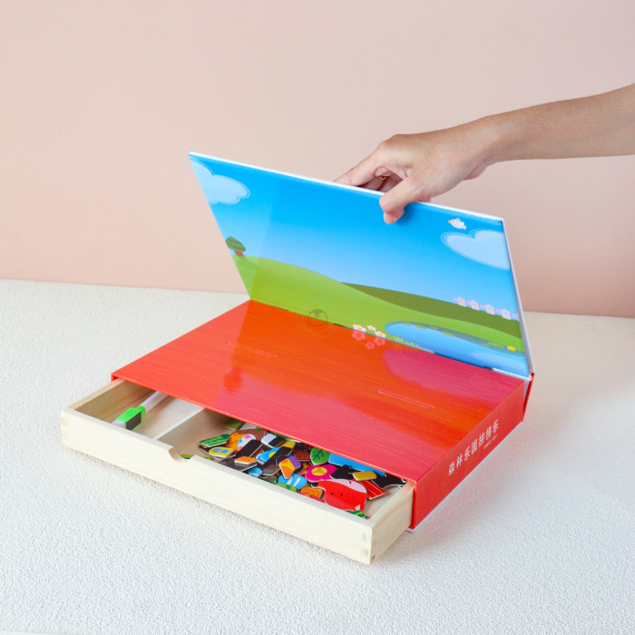 HIRO Magnetic Puzzle Board Farm - Mainan Puzzle Magnetic by Liliboo