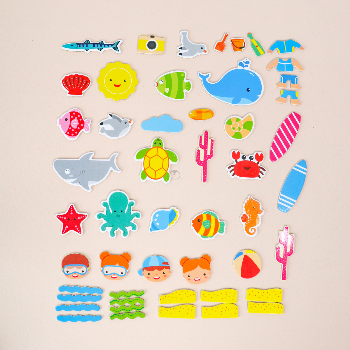HIRO Magnetic Puzzle Board Ocean - Mainan Puzzle Magnetic by Liliboo