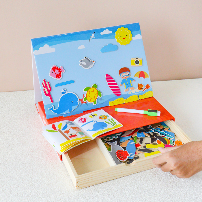 HIRO Magnetic Puzzle Board Ocean - Mainan Puzzle Magnetic by Liliboo