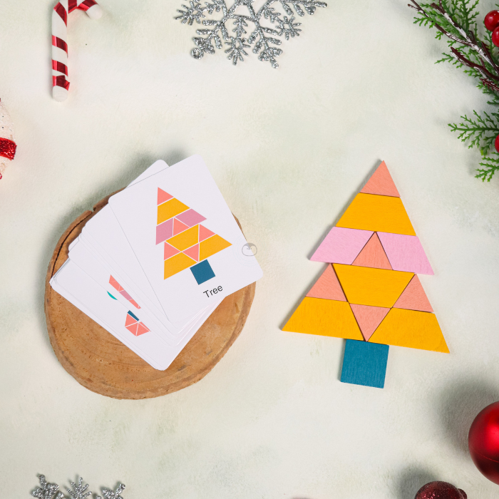 ISHI Geometric Puzzle 180 Pcs - Mainan Puzzle Kayu by Liliboo