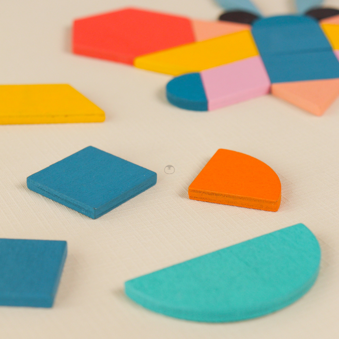 ISHI Geometric Puzzle 180 Pcs - Mainan Puzzle Kayu by Liliboo