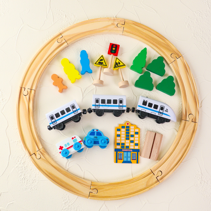 JIRO Mini Train Track - Mainan Pretend Play by Liliboo