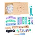 KIMI Creative Toolkit 30 pcs - Mainan Puzzle Kayu by Liliboo