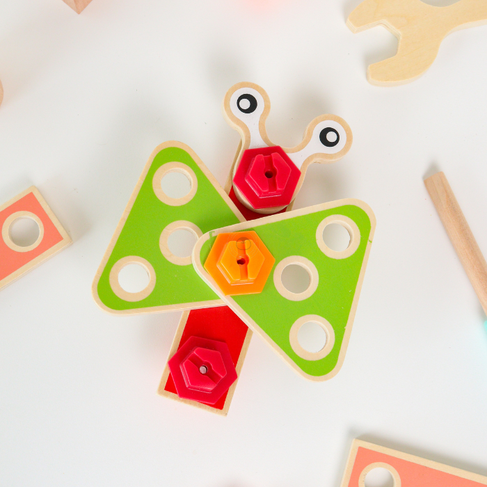 KIMI Creative Toolkit 42 pcs - Mainan Puzzle Kayu by Liliboo