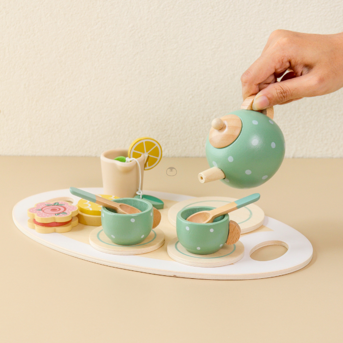 KUMI Nyonya Tea Set - Mainan Pretend Play by Liliboo