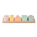 KURI Basic Geometry Sorting Stacking 3 In 1 - Mainan Puzzle Kayu by Liliboo