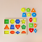 MAKI Basic Geometry Knob Puzzle - Mainan Montessori by Liliboo