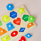 MAKI Basic Geometry Knob Puzzle - Mainan Montessori by Liliboo