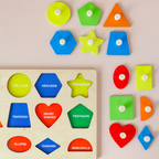 MAKI Basic Geometry Knob Puzzle - Mainan Montessori by Liliboo