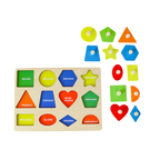 MAKI Basic Geometry Knob Puzzle - Mainan Montessori by Liliboo