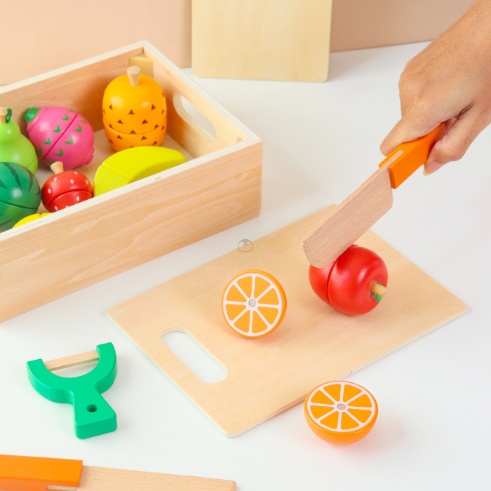MINA Cutting Fruits Set Pretend Play - Mainan Pretend Play by Liliboo