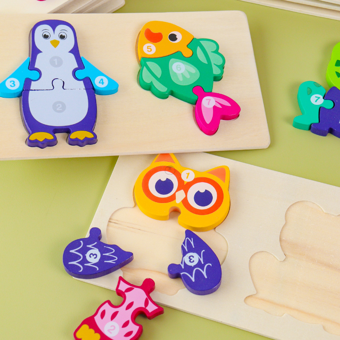 MIYU Puzzle 3D - 2 Set - Mainan Puzzle Kayu by Liliboo