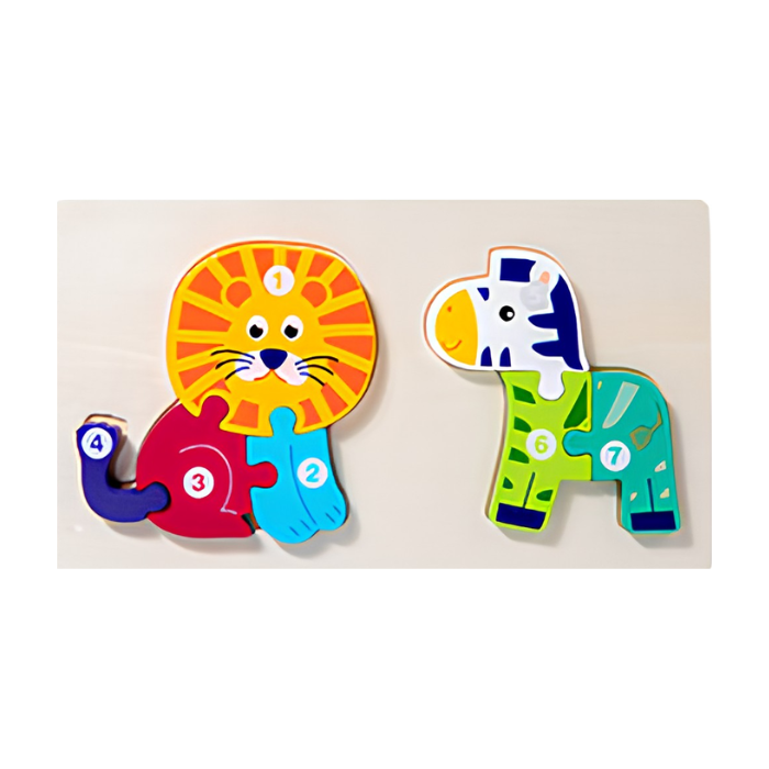 MIYU Puzzle 3D - 2 Set - Mainan Puzzle Kayu by Liliboo