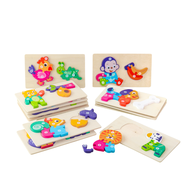MIYU Puzzle 3D - 2 Set - Mainan Puzzle Kayu by Liliboo