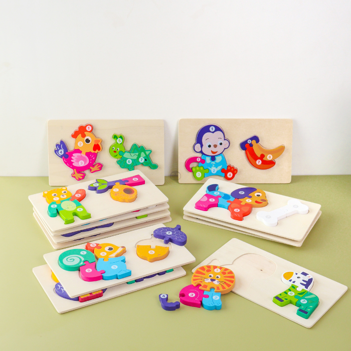 MIYU Puzzle 3D - 2 Set - Mainan Puzzle Kayu by Liliboo