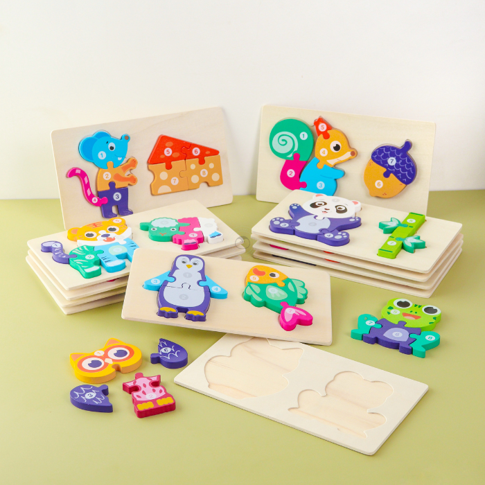 MIYU Puzzle 3D - 2 Set - Mainan Puzzle Kayu by Liliboo