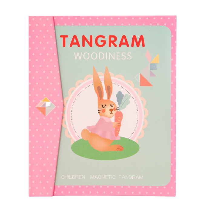MURA Magnetic Tangram Book - Mainan Puzzle Magnetic by Liliboo