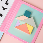 MURA Magnetic Tangram Book - Mainan Puzzle Magnetic by Liliboo