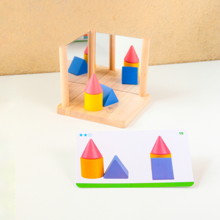 REGI Exploratory Mirror and Blocks - Mainan Sensori Kayu by Liliboo