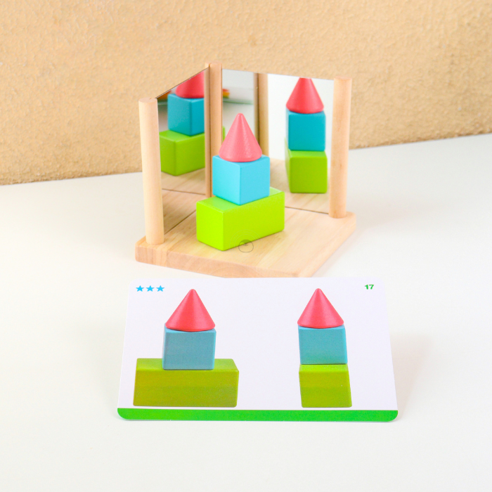 REGI Exploratory Mirror and Blocks - Mainan Sensori Kayu by Liliboo