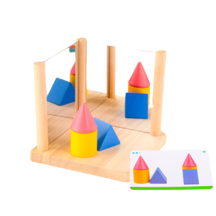 REGI Exploratory Mirror and Blocks - Mainan Sensori Kayu by Liliboo