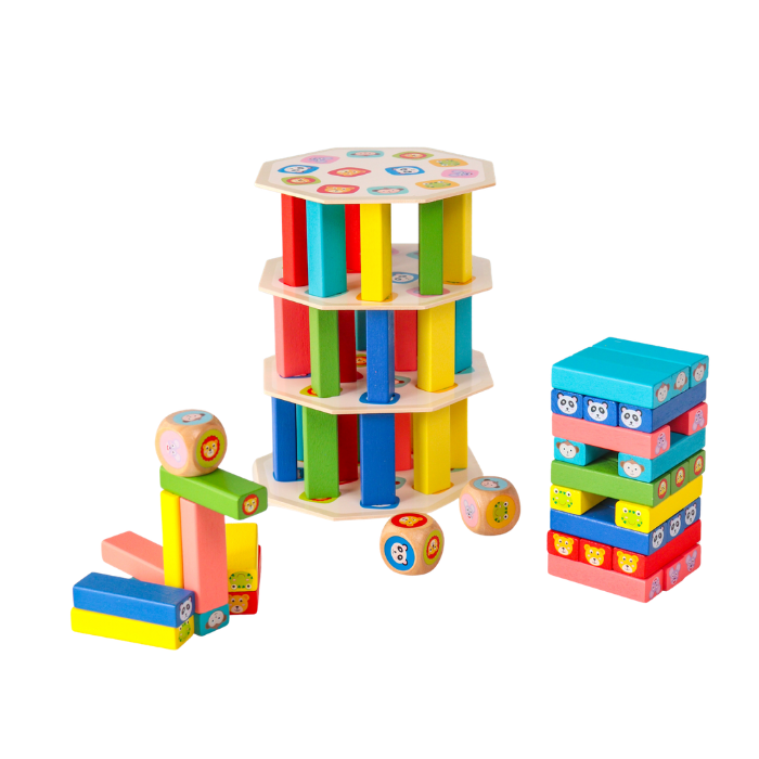 RIKA Domino Blocks 54 Pcs - Mainan Balok Susun by Liliboo