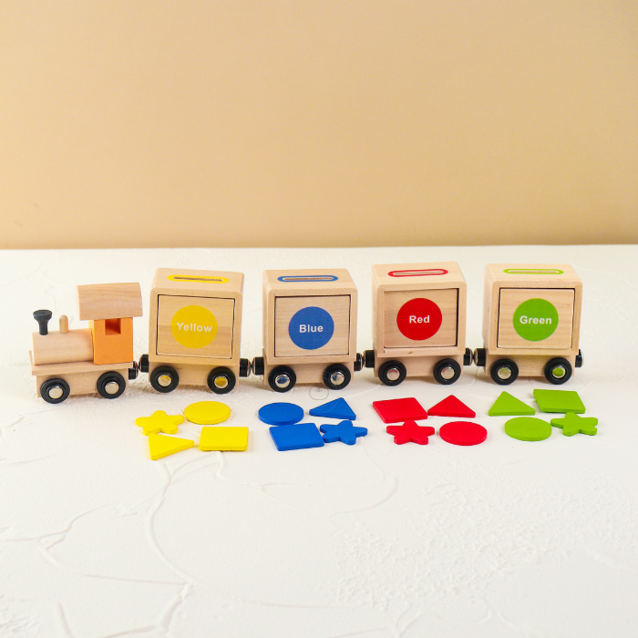 RIKU Magnetic Train 3 in 1 - Mainan Kenali Warna & Bentuk by Liliboo