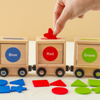 RIKU Magnetic Train 3 in 1 - Mainan Kenali Warna & Bentuk by Liliboo