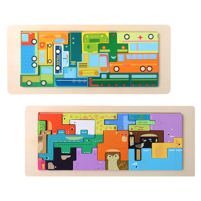 RUMI Puzzle Balok Kayu 3D - Mainan Puzzle Kayu by Liliboo