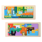 RUMI Puzzle Balok Kayu 3D - Mainan Puzzle Kayu by Liliboo