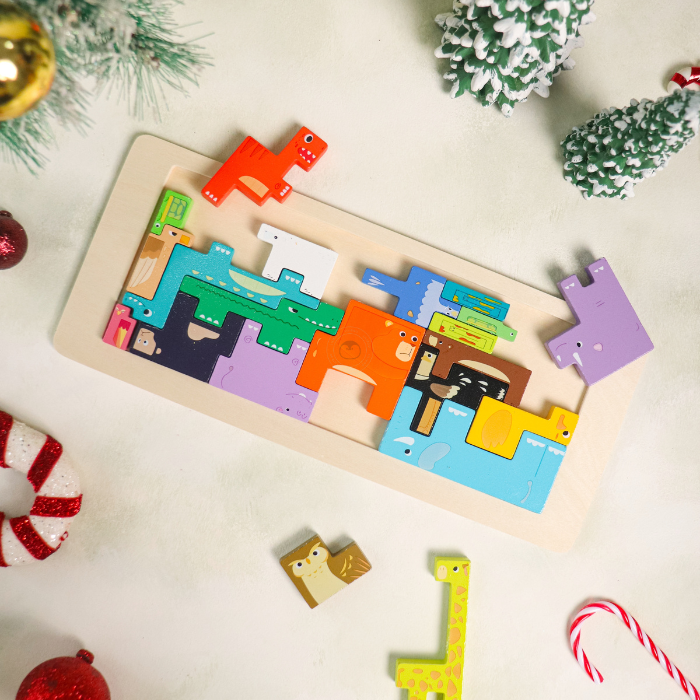 RUMI Puzzle Balok Kayu 3D - Mainan Puzzle Kayu by Liliboo