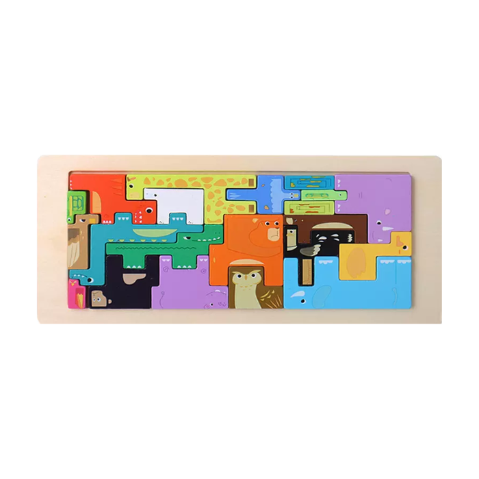 RUMI Puzzle Balok Kayu 3D - Mainan Puzzle Kayu by Liliboo