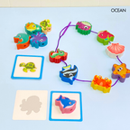 SAKI Lacing Blocks - Mainan Menyusun & Merangkai by Liliboo